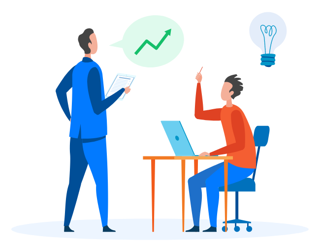 Researchers collaborating with notes and insights