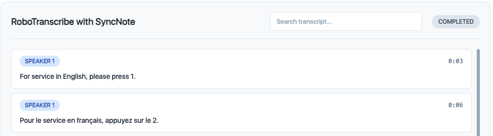 SyncNote Speaker Labels